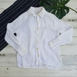 Gap| Vintage Button Down Linen Long Sleeve Shirt